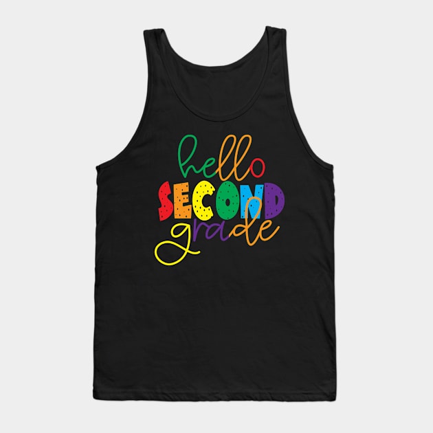 HELLO SECOND GRADE Tank Top by ogami